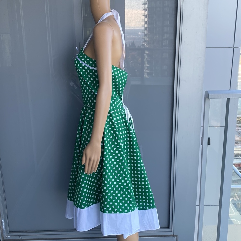 Retro Polka Dot Cotton Dress – A Nostalgic Delight - Picture 3 of 13